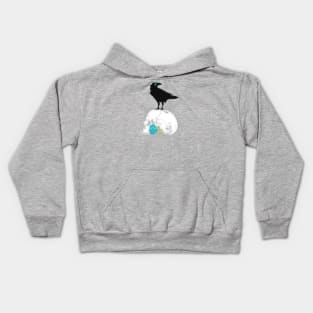 The Raven and the Blue Rose Kids Hoodie